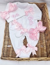 Baby girl babygrow hat pink - baby,