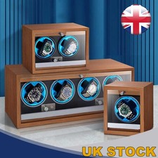 Electric Mechanical Watch Rotating Box LED Watch Winder 1/2/4 Slot 4 Modes