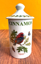 PORTMEIRION BOTANIC GARDEN BIRD SPICE JAR CINNAMON PIRANGA OLIVACEA