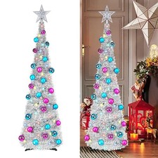 5Ft/1.5m Lighted Tinsel Pop Up