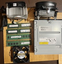 Mixed Bag Of PC Components RAM 24GB (4 sticks) 3xFANS; 1x LITE-ON DVD/CD Rewrite