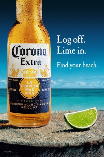 Corona extra beer lime - corona, log