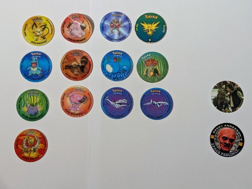 Vintage pokemon tazos x13 - vintage,