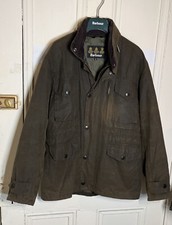£279 Men Barbour Sapper Wax Jacket Size S