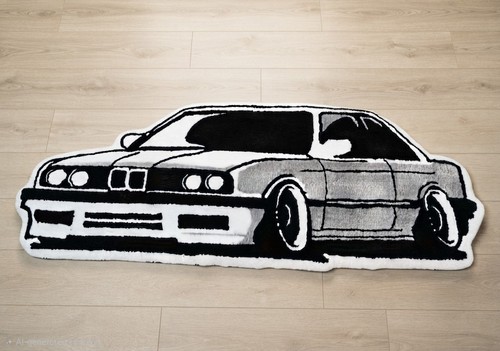 Bmw e30 shaped rug - m3,