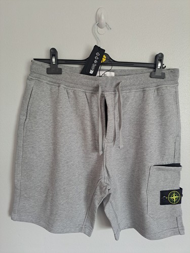 Stone island feece bermuda - stone,