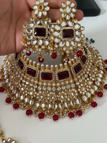 Indian kundan jewellery set - indian,