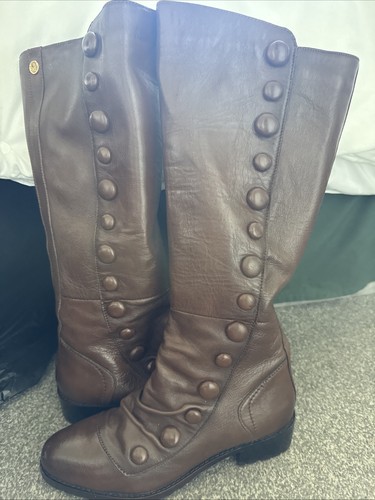 Brown leather pixie knee - pixie,