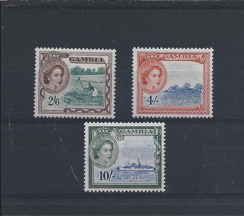 Gambia 1951 2s6d 10s - 2s6d,, &