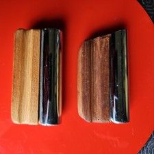 Hand made wooden and chrome pedal/lap steel guitar slides