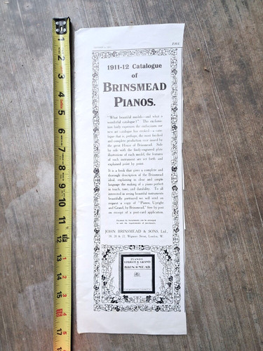 1911 print brinsmead - print, ad-brinsmead