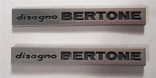 ALFA ROMEO GT DISEGNO BERTONE METAL BADGES EMBLEMS GENUINE
