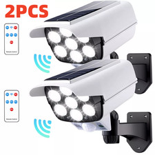 2X 77LED Solar PIR Motion Sensor Wall Light Outdoor Street Garden Security Lamp