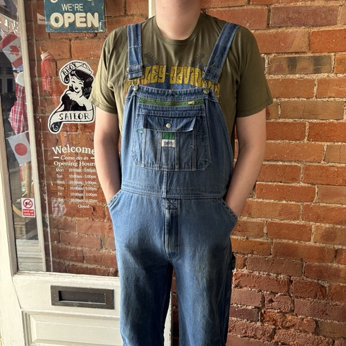 Men blue denim dungarees - blue,