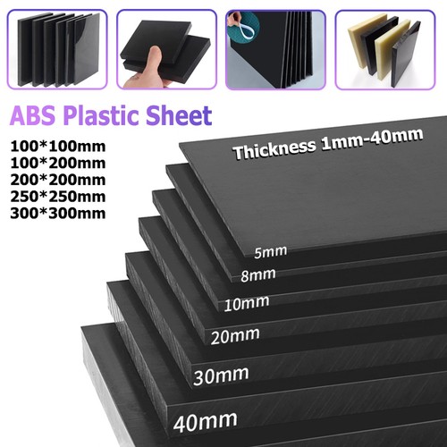 Black abs plastic - black,