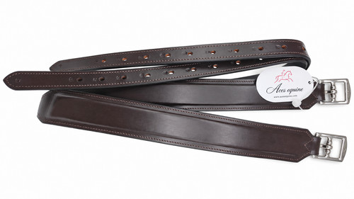 Wide leather inch stirrup - leather,