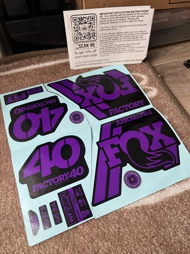 Fox factory fork stickers - fork,