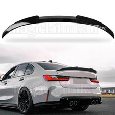 Gloss Black M4 Style Rear Trunk Spoiler Lip Wing For BMW 3Series F30 F80 2012-18