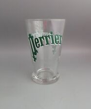 Vintage/Retro Perrier Mineral Water Glass Tumbler  Clear/Green (6 available)
