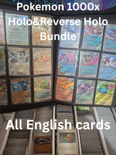 1000x pokémon cards bundle - pokémon,