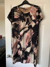 BNWOT ladies multicoloured short sleeved dress Luisa Cerano size 12