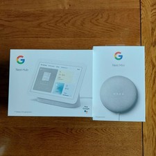 Google Nest Hub And Nest Mini 2nd Generation Smart Display And Speaker Bundle