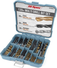 130Pc Mixed Multi Drill Bit