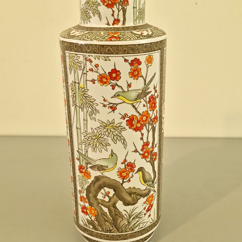 Ceramic vase white with - white,