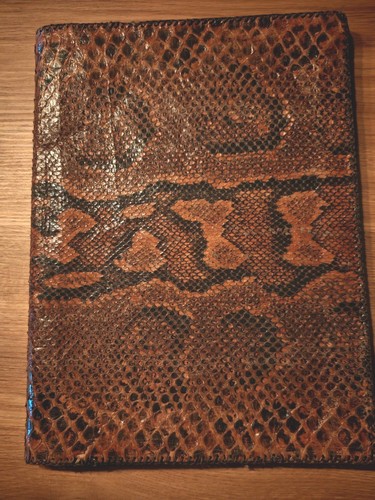 Vintage snakeskin portfolio - ,