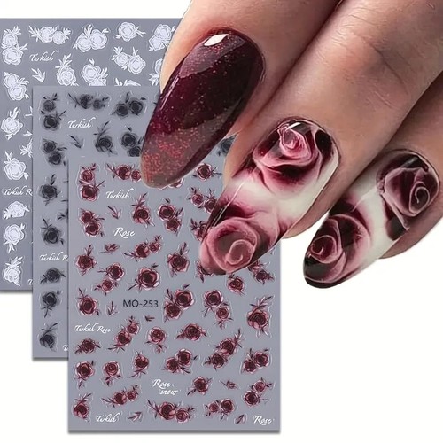 Nail art stickers decals - nail, 3d