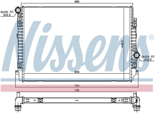 Radiator for passat 0 tdi - vw,