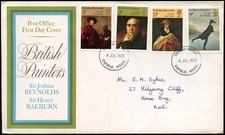 GB FDC 1973 British Painters, Enfield FDI #C19429