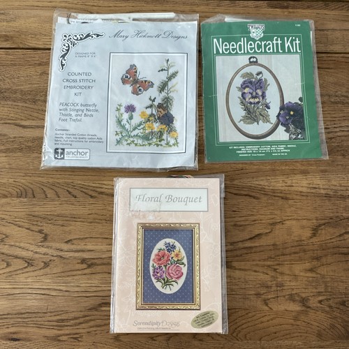 Cross stich kits floral - 3x,