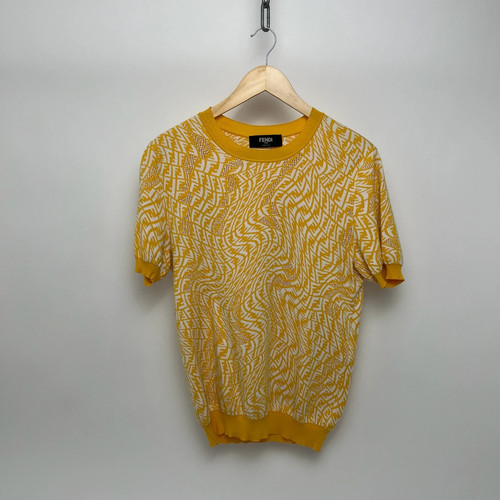 Fendi yellow monogram - fendi, knit