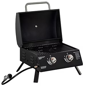 Portable burner gas bbq - portable, 2-burner