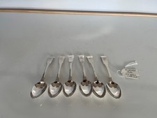 SET OF 6 STERLING SILVER TEA