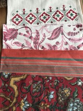 Vintage fabric remnants bundle