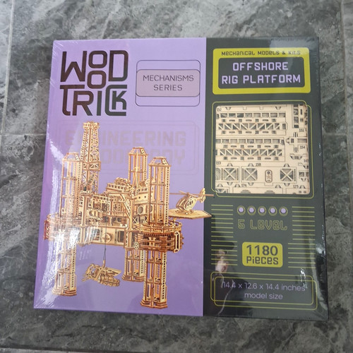 Wood trick offshore oil - wood, rig/