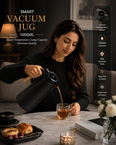 Litre smart vacuum jug - smart, flask