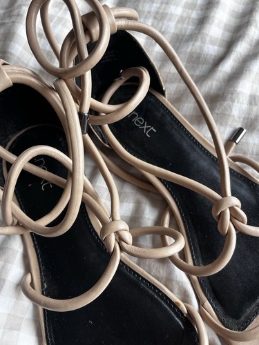 Next nude pink sandals - nude,