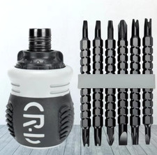 Stubby Exyending Ratchet Screwdriver Set With Reversible Sets