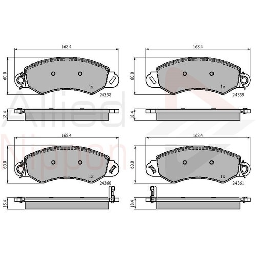 Brake pads set for - brake,
