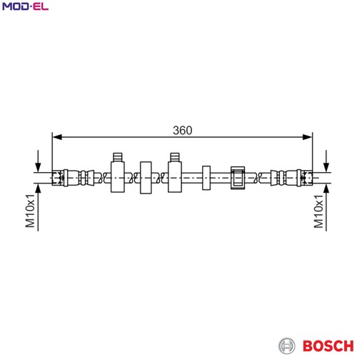 Brake hose 987 - 987, for