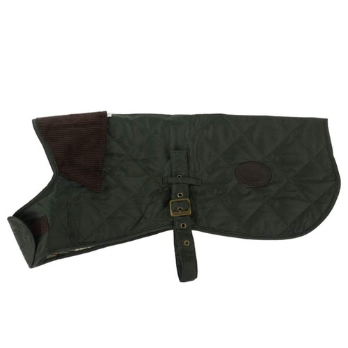 Barbour quilted dog coat olive - barbour,