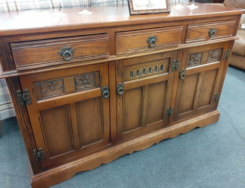 Old charm oak sideboard cs - old,