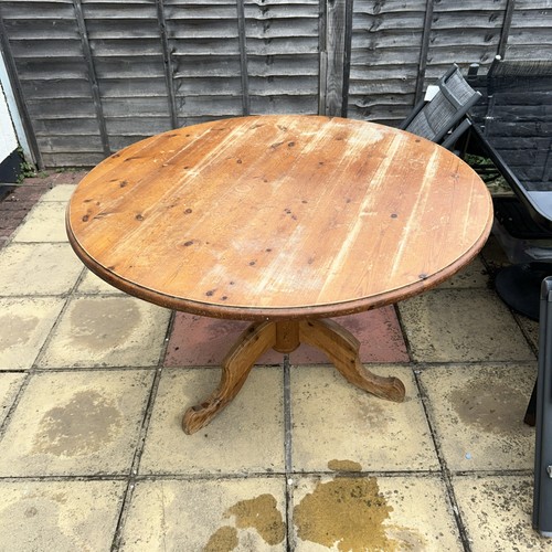 Vintage round wooden table - vintage,