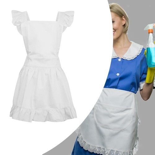 Retro ruffle apron handmade - apron,