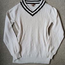 White Stag White V Neck Jumper