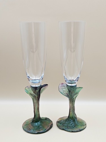 Daum nature champagne flute - daum,