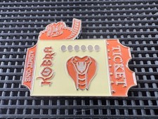 Kobra Ticket Chessington World of Adventure Ride Attraction Theme Park Pin Badge